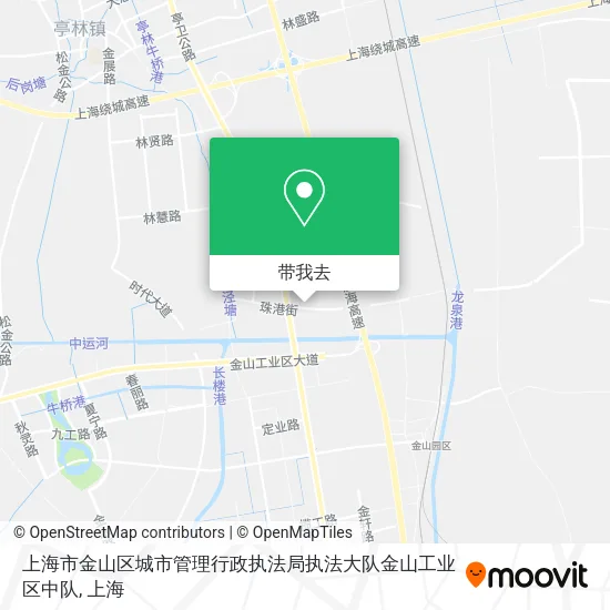 上海市金山区城市管理行政执法局执法大队金山工业区中队地图