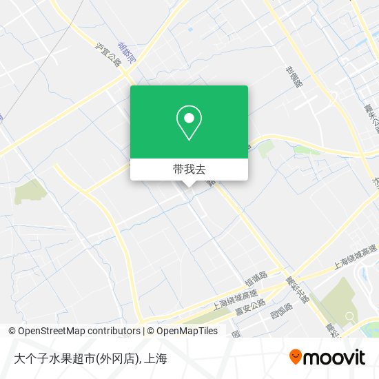 大个子水果超市(外冈店)地图