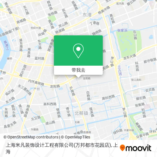 上海米凡装饰设计工程有限公司(万邦都市花园店)地图