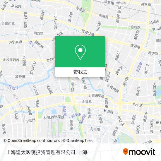 上海隆太医院投资管理有限公司地图