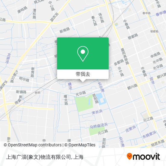 上海广淄(象文)物流有限公司地图