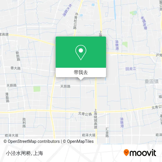 小泾水闸桥地图