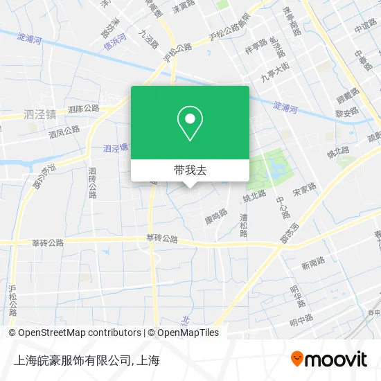 上海皖豪服饰有限公司地图
