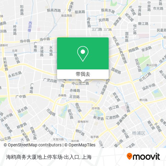 海鸥商务大厦地上停车场-出入口地图