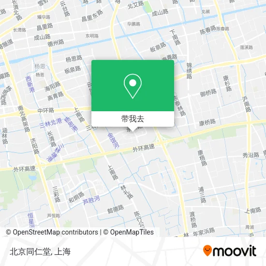 北京同仁堂地图