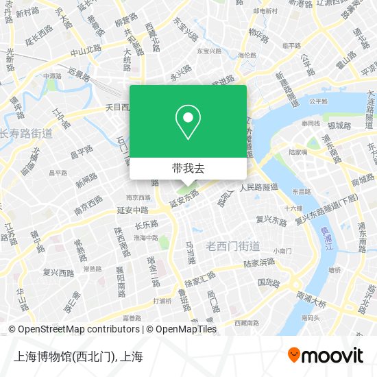 上海博物馆(西北门)地图