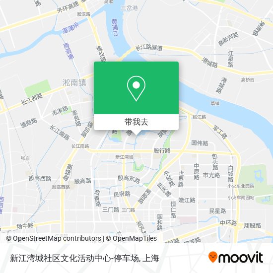 新江湾城社区文化活动中心-停车场地图