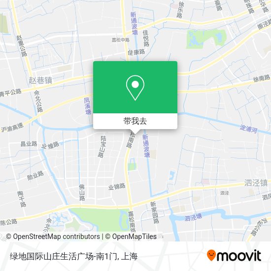 绿地国际山庄生活广场-南1门地图