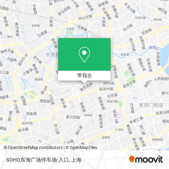 SOHO东海广场停车场-入口地图