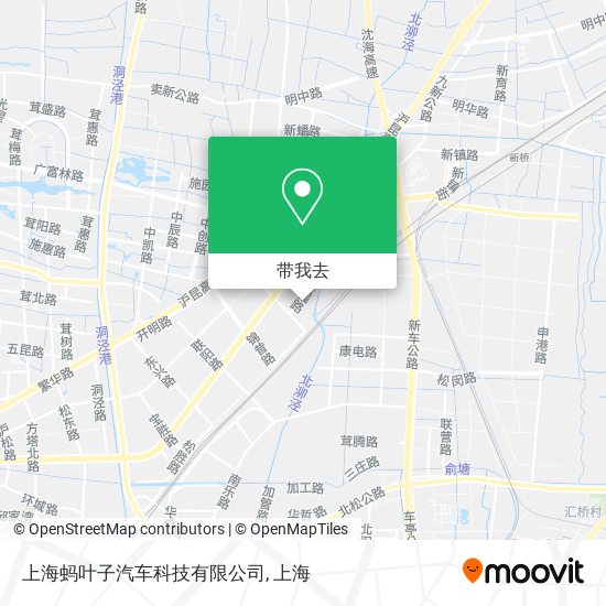 上海蚂叶子汽车科技有限公司地图
