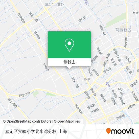 嘉定区实验小学北水湾分校地图
