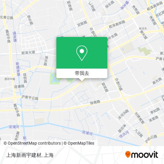上海新画宇建材地图