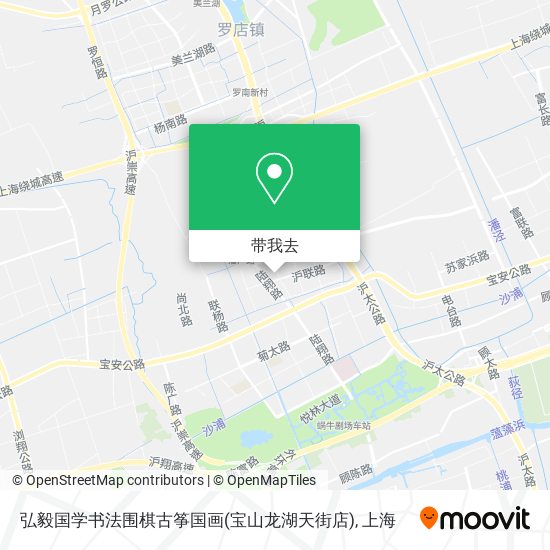 弘毅国学书法围棋古筝国画(宝山龙湖天街店)地图