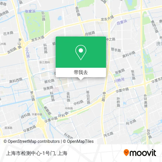 上海市检测中心-1号门地图