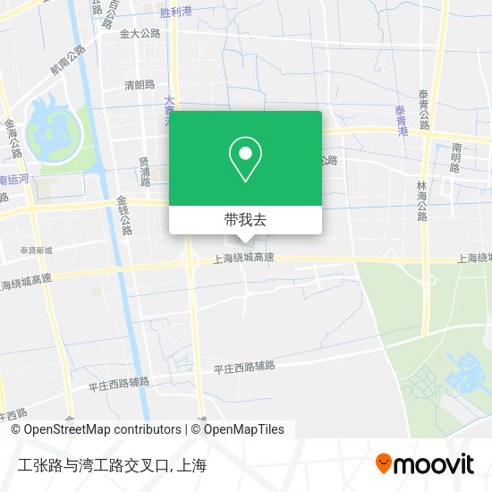 工张路与湾工路交叉口地图