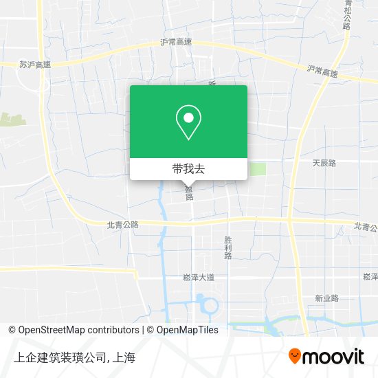 上企建筑装璜公司地图