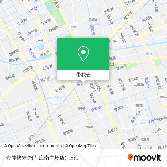 壹佳烤猪蹄(莘庄南广场店)地图