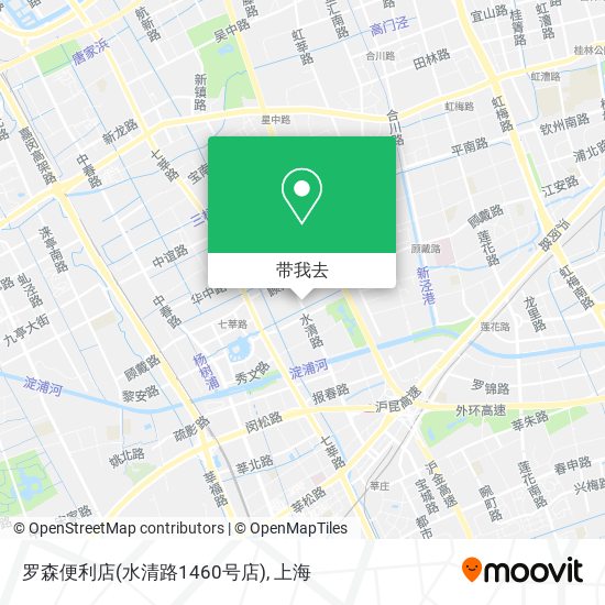 罗森便利店(水清路1460号店)地图