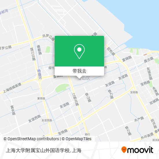 上海大学附属宝山外国语学校地图
