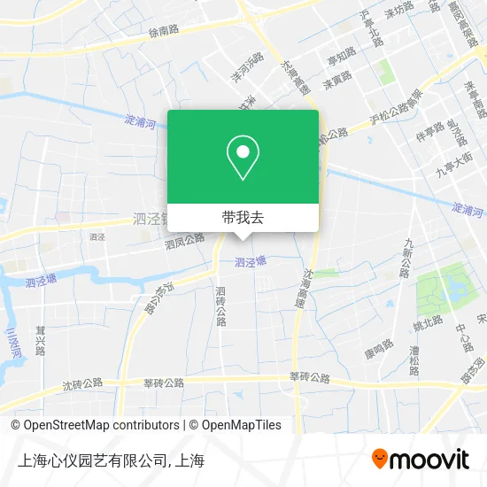 上海心仪园艺有限公司地图