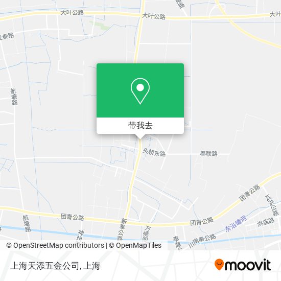 上海天添五金公司地图