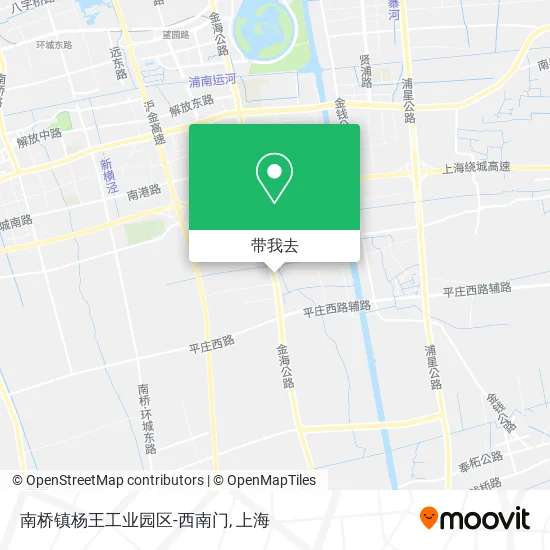 南桥镇杨王工业园区-西南门地图