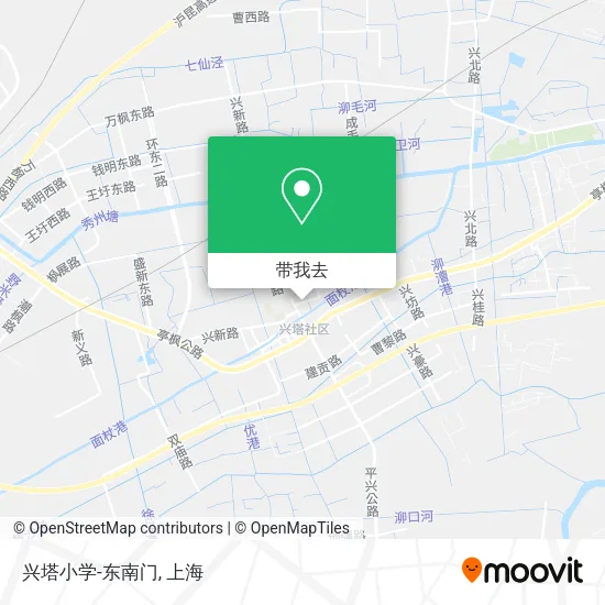 兴塔小学-东南门地图