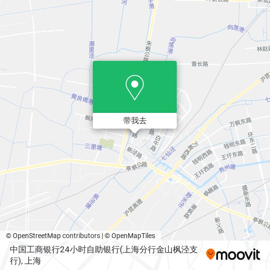 中国工商银行24小时自助银行(上海分行金山枫泾支行)地图