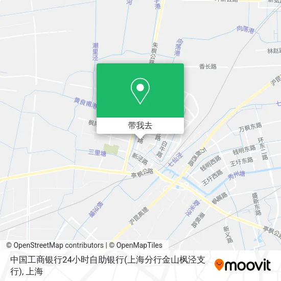 中国工商银行24小时自助银行(上海分行金山枫泾支行)地图