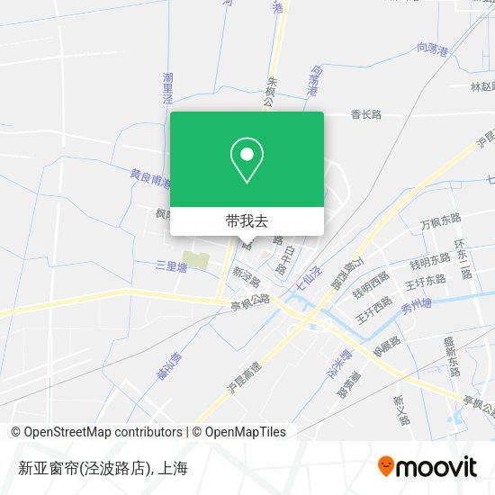 新亚窗帘(泾波路店)地图