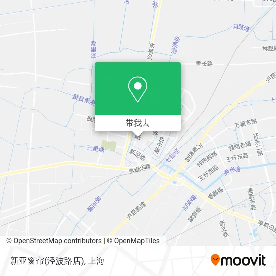 新亚窗帘(泾波路店)地图