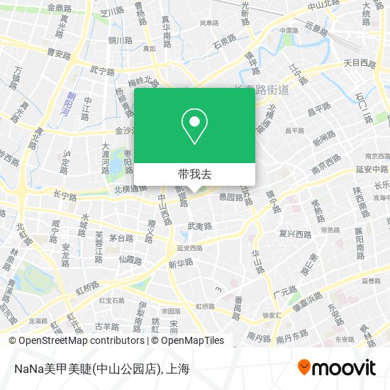 NaNa美甲美睫(中山公园店)地图