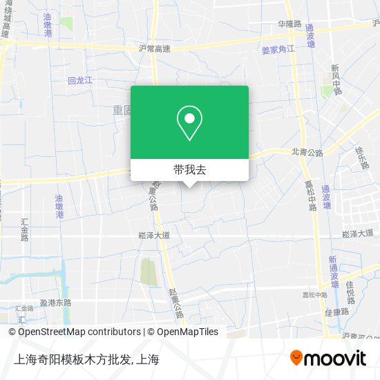 上海奇阳模板木方批发地图