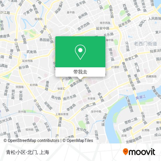 青松小区-北门地图