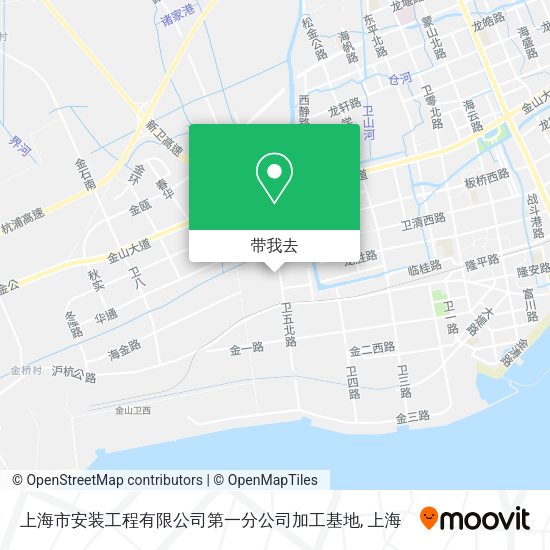 上海市安装工程有限公司第一分公司加工基地地图