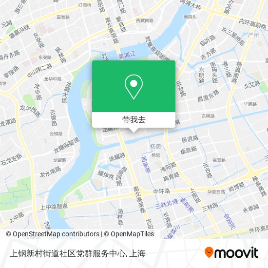 上钢新村街道社区党群服务中心地图