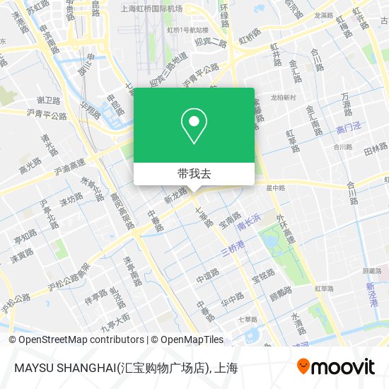 MAYSU SHANGHAI(汇宝购物广场店)地图