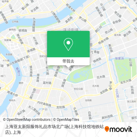 上海亚太新阳服饰礼品市场北广场(上海科技馆地铁站店)地图