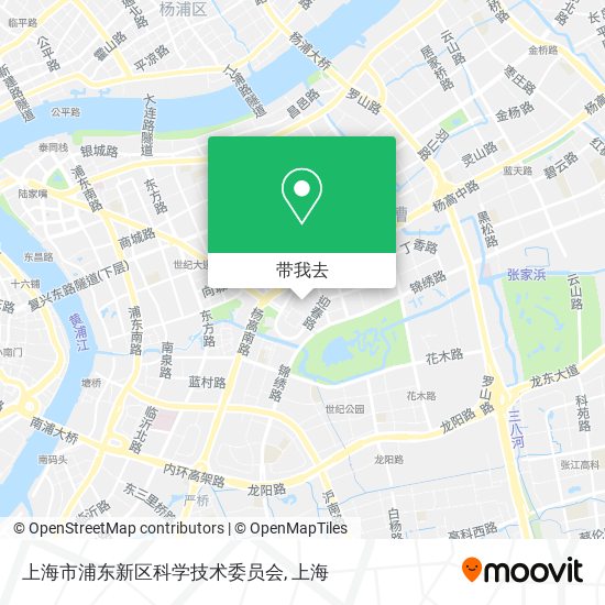 上海市浦东新区科学技术委员会地图