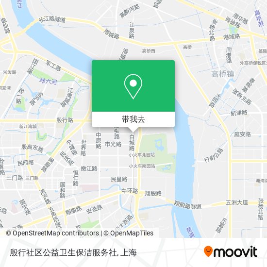 殷行社区公益卫生保洁服务社地图