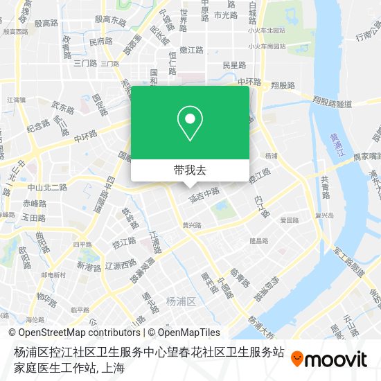 杨浦区控江社区卫生服务中心望春花社区卫生服务站家庭医生工作站地图