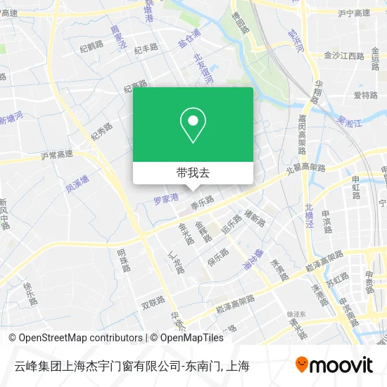云峰集团上海杰宇门窗有限公司-东南门地图