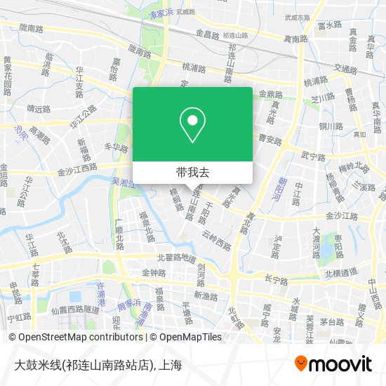 大鼓米线(祁连山南路站店)地图