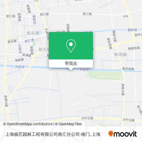 上海杨艺园林工程有限公司南汇分公司-南门地图