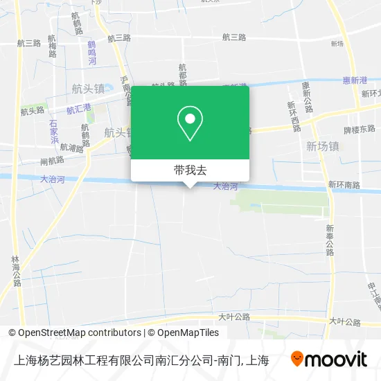 上海杨艺园林工程有限公司南汇分公司-南门地图