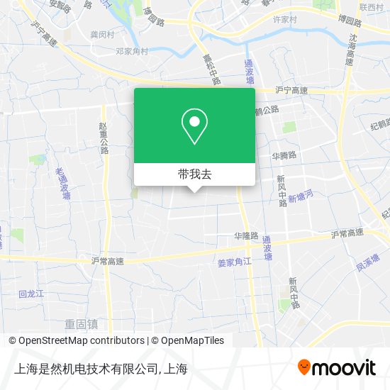上海是然机电技术有限公司地图