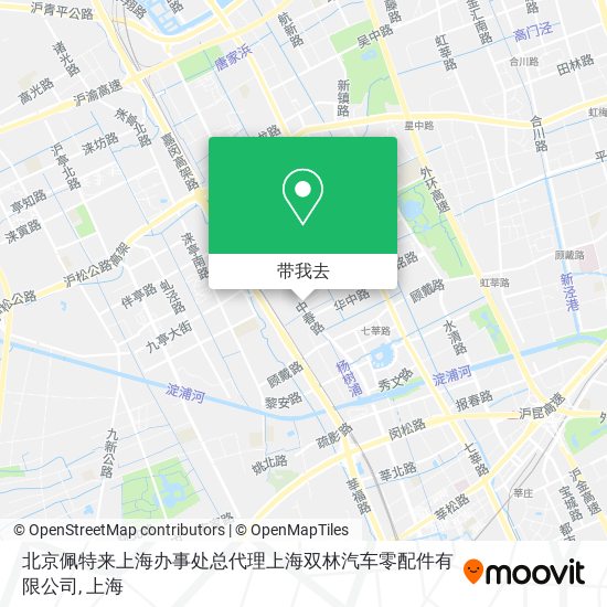 北京佩特来上海办事处总代理上海双林汽车零配件有限公司地图