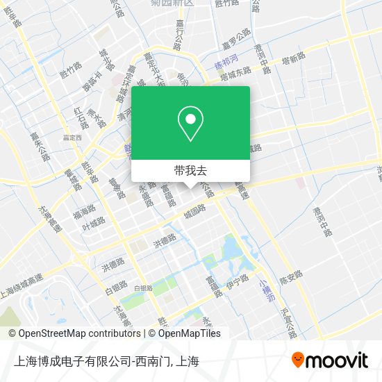 上海博成电子有限公司-西南门地图