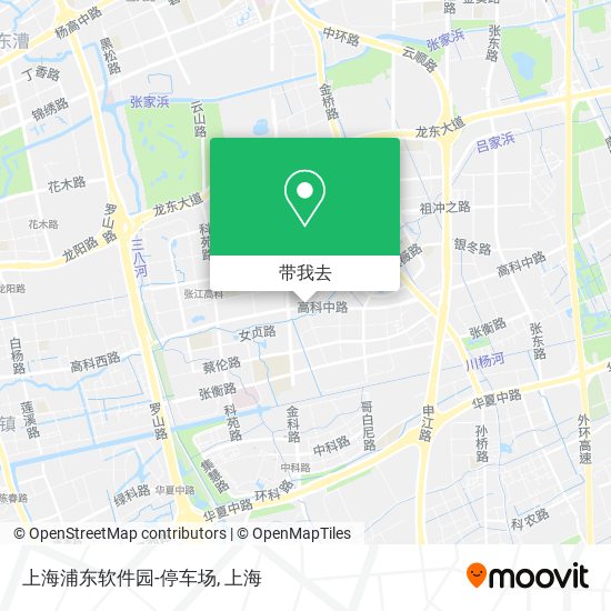 上海浦东软件园-停车场地图