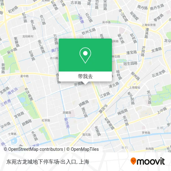 东苑古龙城地下停车场-出入口地图
